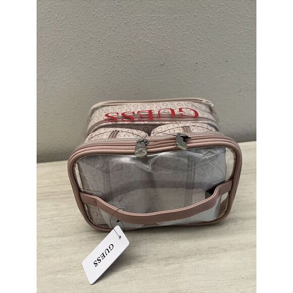 Guess V7200494 Light Rose Multi 4-Piece Cosmetic Junction Travel Set Bag - Picture 7 of 7